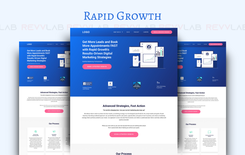 RevvLab agency's portfolio